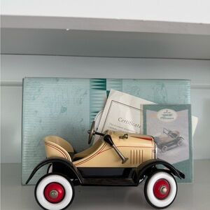 Hallmark Cream and Black Vintage Model Car